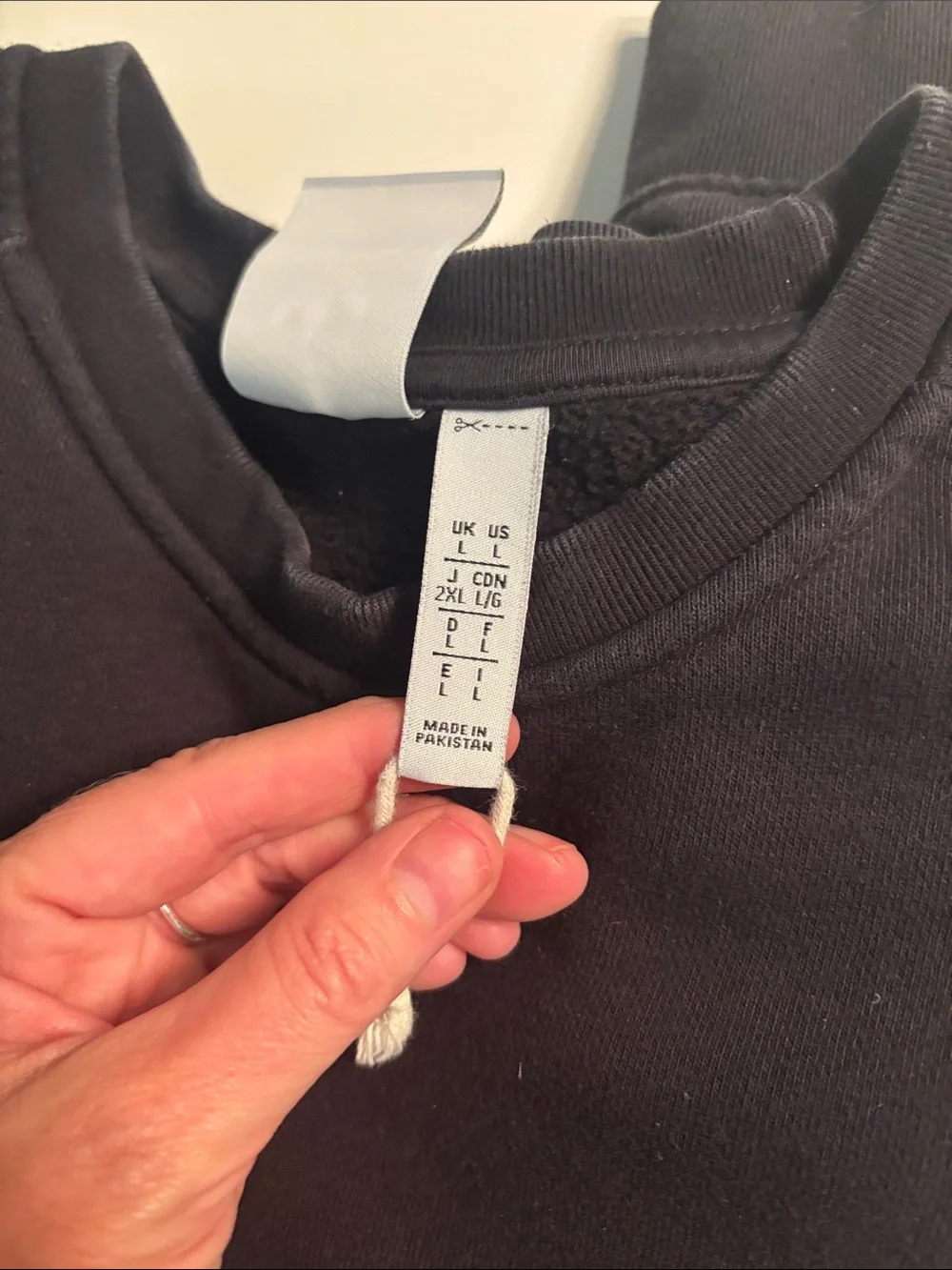 adidas Black Crewneck Sweatshirt with White Trefoil Logo